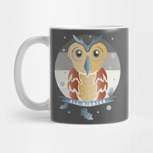 Abstracted Owl All Nighter Retro Mug